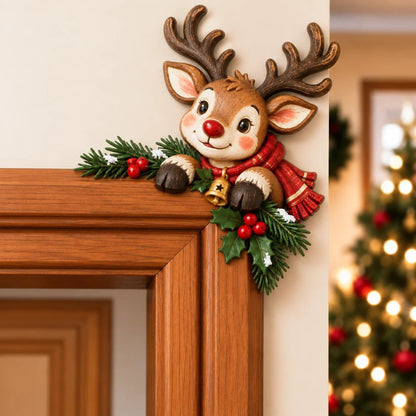 🎁🔥LAST DAY 50% OFF!!✨💯Christmas Peekaboo Door Frame Corner Decor
