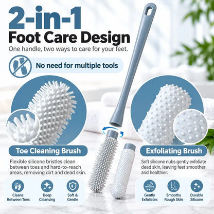 🔥 BUY 1 GET 1 FREE🔥  — Long Handle Foot Brush | Clean Hard-to-Reach Toe Gaps with Ease