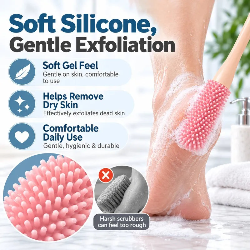 🔥 BUY 1 GET 1 FREE🔥  — Long Handle Foot Brush | Clean Hard-to-Reach Toe Gaps with Ease