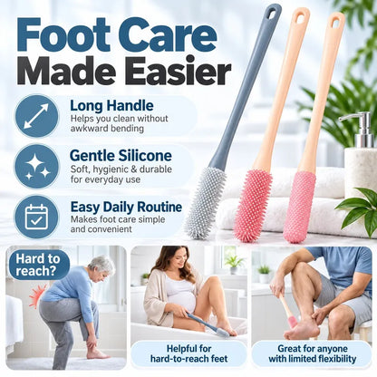 🔥 BUY 1 GET 1 FREE🔥  — Long Handle Foot Brush | Clean Hard-to-Reach Toe Gaps with Ease