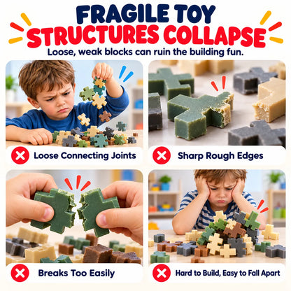 🔥🎁LAST DAY 50% OFF!!Christmas gift💥Montessori Snowflake Building Blocks with Instructions