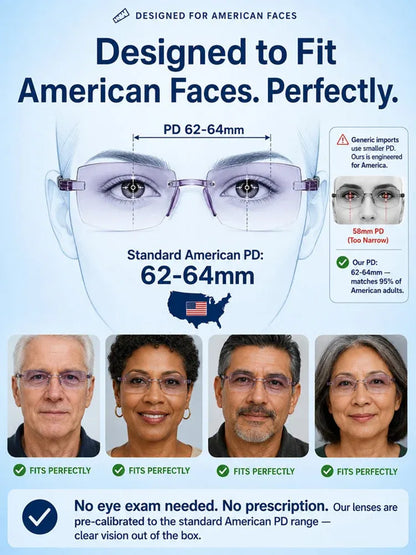 ⏰⏰Final 6 Hours Sale 50% OFF🔥🔥[Regain Your Youthful Vision] Smart Zoom Diamond-Cut Reading Glasses