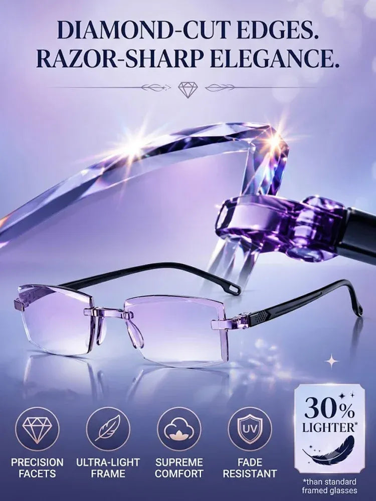 ⏰⏰Final 6 Hours Sale 50% OFF🔥🔥[Regain Your Youthful Vision] Smart Zoom Diamond-Cut Reading Glasses