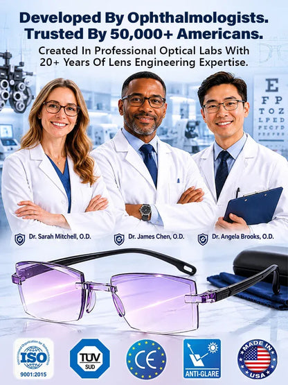 ⏰⏰Final 6 Hours Sale 50% OFF🔥🔥[Regain Your Youthful Vision] Smart Zoom Diamond-Cut Reading Glasses