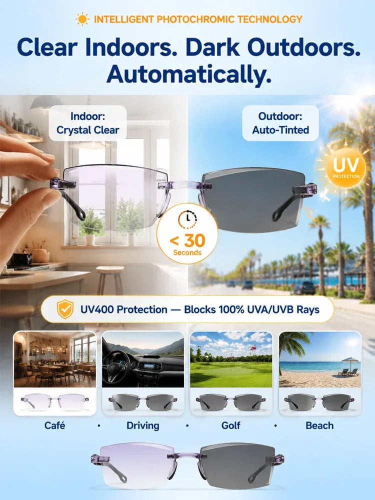 ⏰⏰Final 6 Hours Sale 50% OFF🔥🔥[Regain Your Youthful Vision] Smart Zoom Diamond-Cut Reading Glasses