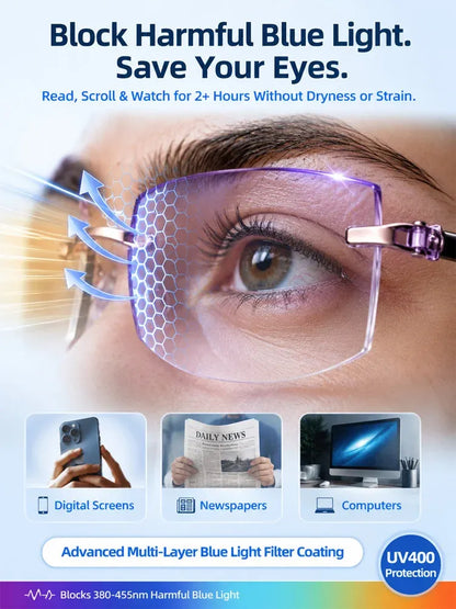 ⏰⏰Final 6 Hours Sale 50% OFF🔥🔥[Regain Your Youthful Vision] Smart Zoom Diamond-Cut Reading Glasses