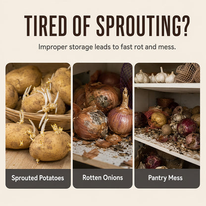 ⏳Time-Limited Special⏰🥔 Breathable Potato and Onion Storage Bag