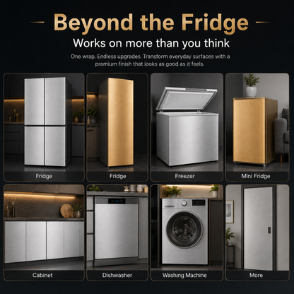 🔥 2026 BEST SELLER🔥🔥   — LIMITED-TIME DEAL! Brushed Metal Refrigerator Wrap
