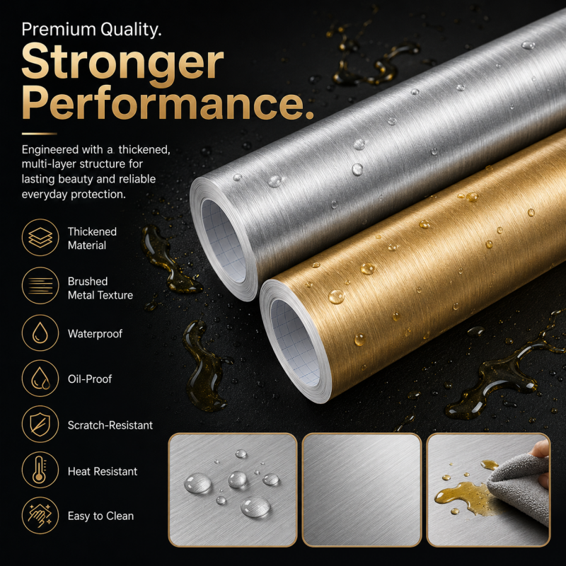 🔥 2026 BEST SELLER🔥🔥   — LIMITED-TIME DEAL! Brushed Metal Refrigerator Wrap