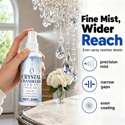🔥🔥 LAST DAY – Buy 1 Get 1 FREE🔥 Crystal Chandelier Cleaner Spray + Cleaning Towel