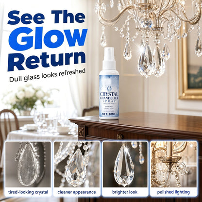 🔥🔥 LAST DAY – Buy 1 Get 1 FREE🔥 Crystal Chandelier Cleaner Spray + Cleaning Towel