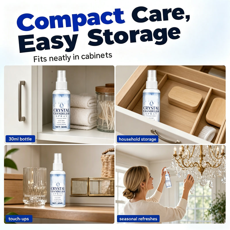 🔥🔥 LAST DAY – Buy 1 Get 1 FREE🔥 Crystal Chandelier Cleaner Spray + Cleaning Towel