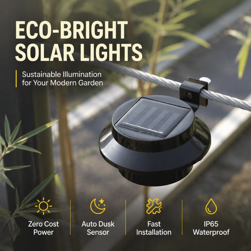☀️💡 LAST DAY 50% OFF ! Light Up Gutters, Fences & Garden Walls — Solar-Powered Outdoor LEDs With No Mains Wiring Needed 🏡✨