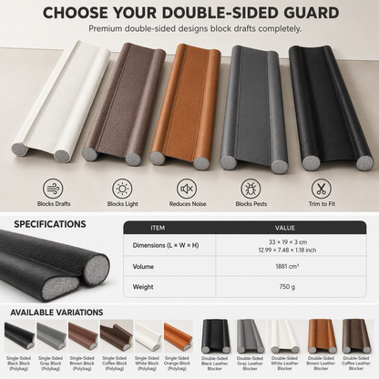 ⏳Time-Limited Special⏰DIY Wear Resistant Leather Under Door Draft Stopper Windproof and Insect Proof Bedroom Door Bottom Seal Strip🏠