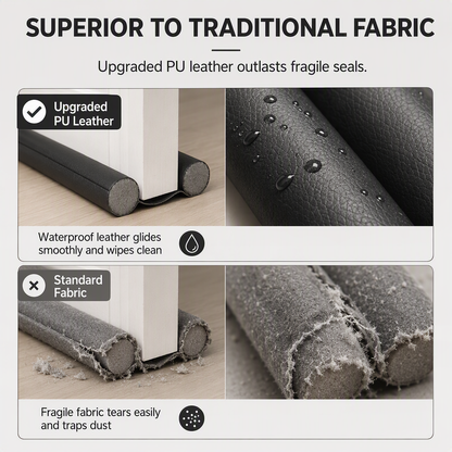 ⏳Time-Limited Special⏰DIY Wear Resistant Leather Under Door Draft Stopper Windproof and Insect Proof Bedroom Door Bottom Seal Strip🏠