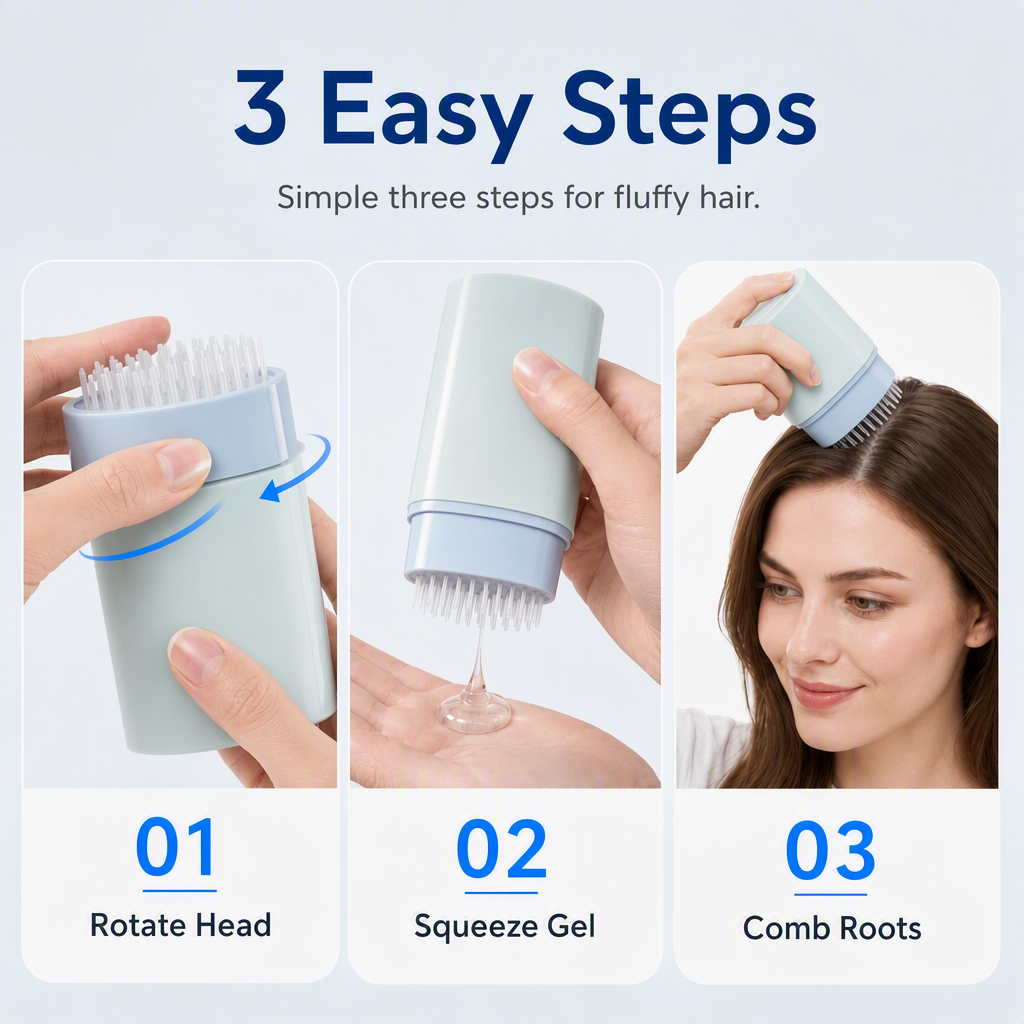 🔥 2026 HOT SALE 🔥 BUY 2 GET 1 FREE | Root Volumizing Gel Comb – No Wash, Instant Lift! 💇‍♀️