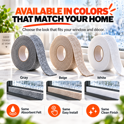 💧 Window Condensation Felt Strip | Peel & Stick