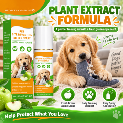 🥳LAST DAY 50% OFF🥳💞 Buy 1 Get 1 FREE🔥🔥Pet Bitter Spray for Chew Prevention