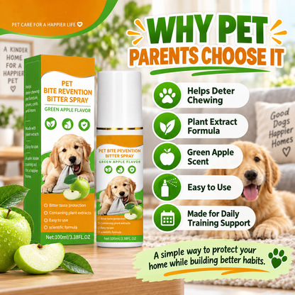 🥳LAST DAY 50% OFF🥳💞 Buy 1 Get 1 FREE🔥🔥Pet Bitter Spray for Chew Prevention