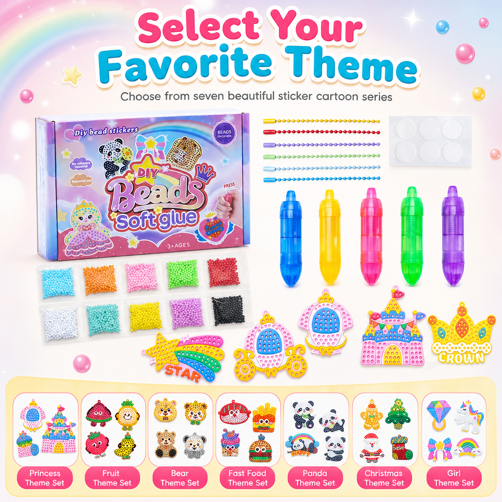 🥳LAST DAY 50% OFF🥳💞DIY Dot Bead Painting Sticker Art Kit for Kids