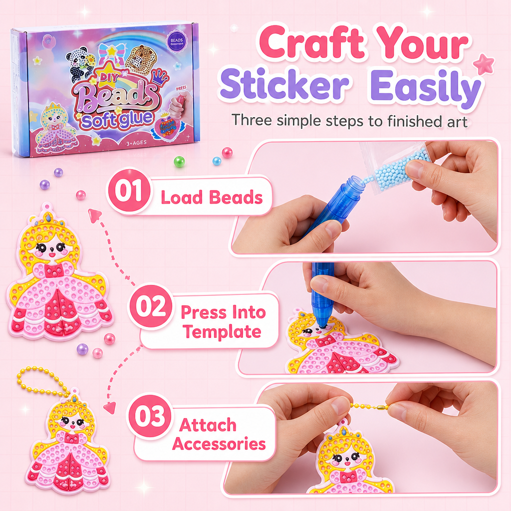 🥳LAST DAY 50% OFF🥳💞DIY Dot Bead Painting Sticker Art Kit for Kids