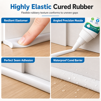 🔥🎁Buy 1 Get 1 Free💥⏳White Peelable Window and Door Gap Sealant Windproof Draft Stopper with Plastic Scraper
