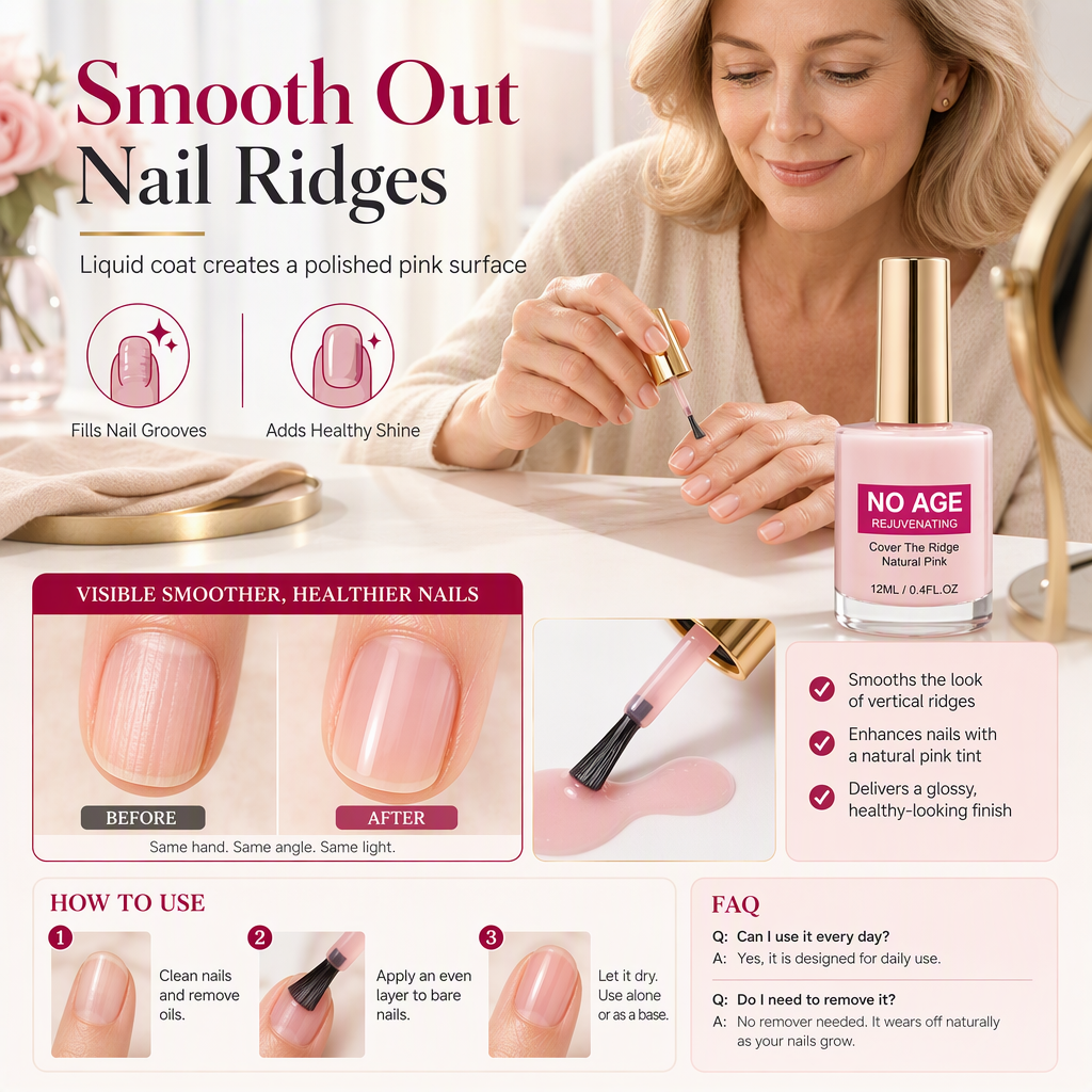 🎁Gift Idea Hot Sale 50% OFF🎁 Smooth Nail Ridges Instantly! Natural Ridge Filler
