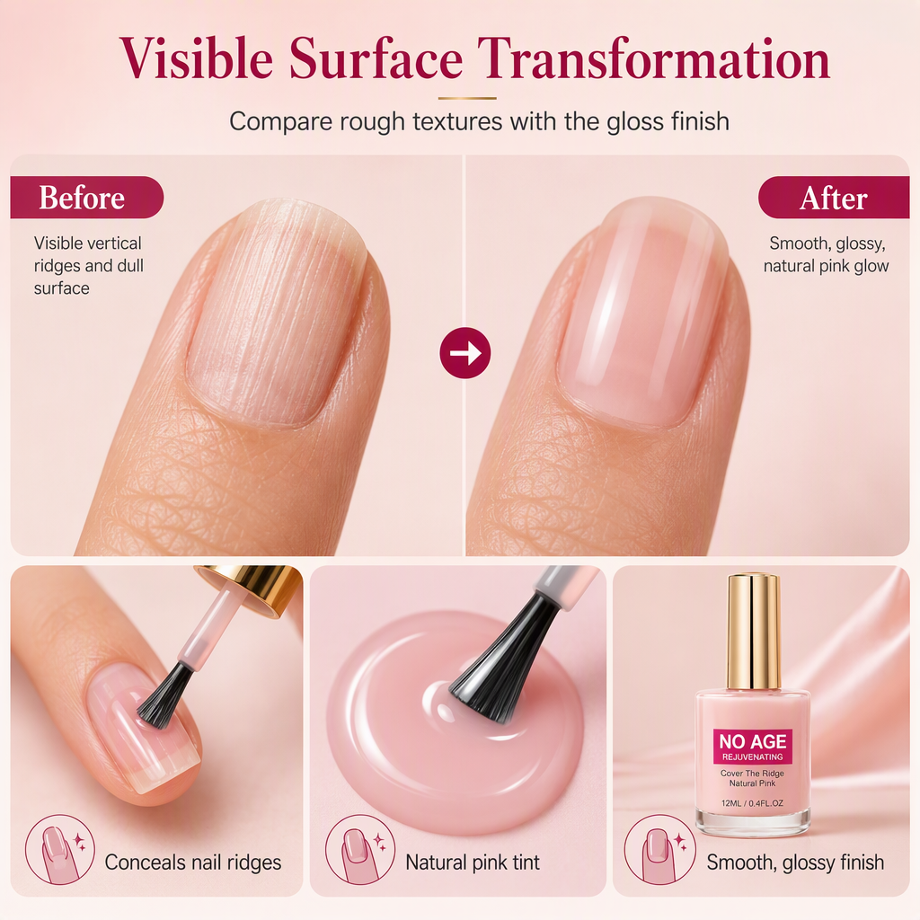 🎁Gift Idea Hot Sale 50% OFF🎁 Smooth Nail Ridges Instantly! Natural Ridge Filler