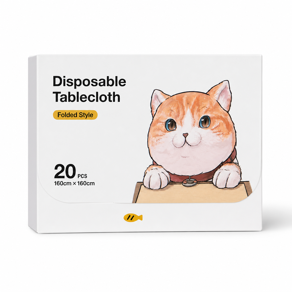 📢📢 50% OFF🍽️Transparent Disposable Tablecloths – Easy-Clean Covers for Round & Rectangular Tables